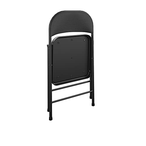 CoscoProducts COSCO SmartFold® Fabric Folding Chair, 4-Pack, Black