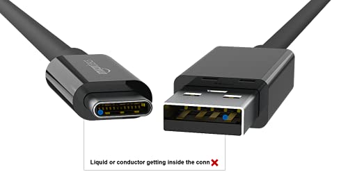 Amazon Basics USB Type-C to USB-A Male 3.1 Gen2 Adapter Charger Cable - 3 Feet (0.9 Meters) - Black