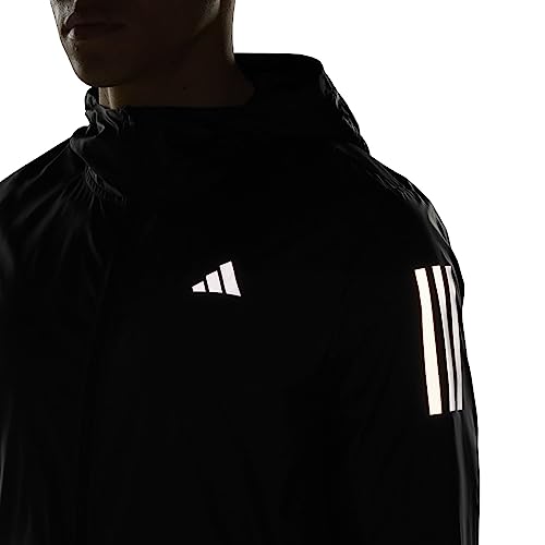 adidas Men's Own The Run Jacket, Black, Medium