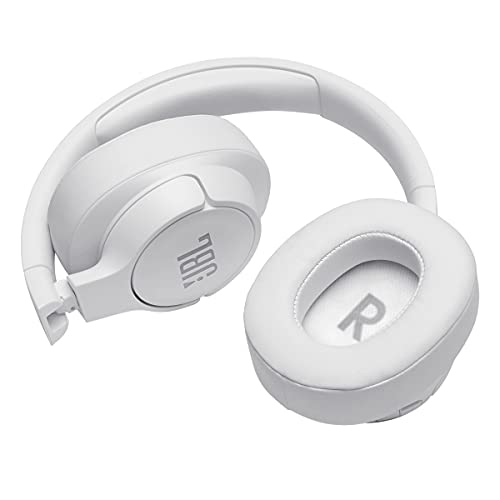 JBL Tune 760NC - Lightweight, Foldable Over-Ear Wireless Headphones with Active Noise Cancellation - White, Medium