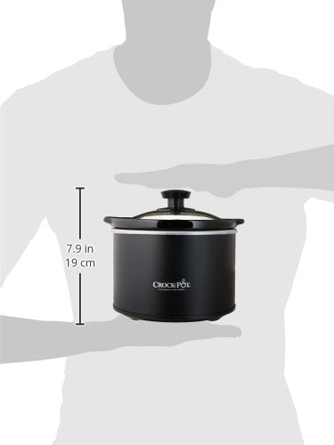 Crock-Pot Mini 1.5 Quart Round Manual Slow Cooker, Black (SCR151)
