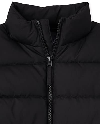 The Children's Place Boys' Medium Weight Puffer Jacket, Wind, Water-Resistant, Black, Medium (7/8)