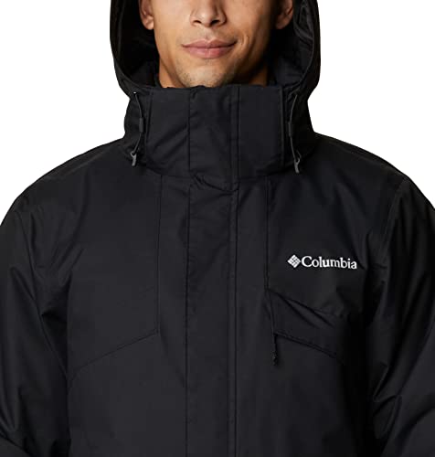 Columbia Men's Bugaboo II Fleece Interchange Jacket, Black/Red, Large