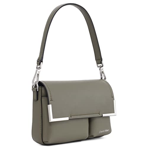 Calvin Klein Mica Organizational Flap Crossbody, Dusty Olive