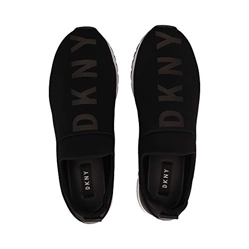 DKNY Women's Lightweight Slip On Comfort Sneaker, Black Ashton, 8