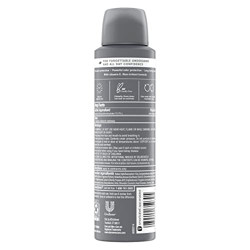 Dove Men+Care Antiperspirant Deodorant Dry Spray Clean Comfort 3 Count For Men 48-hour Sweat and Odor Protection with Triple Defense Technology 3.8 oz