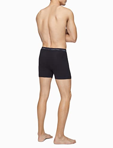 Calvin Klein Men's Cotton Classics 7-Pack Boxer Brief, 7 Black, L