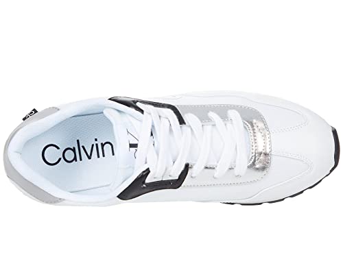 Calvin Klein Women's Caden Sneaker, White, 9.5
