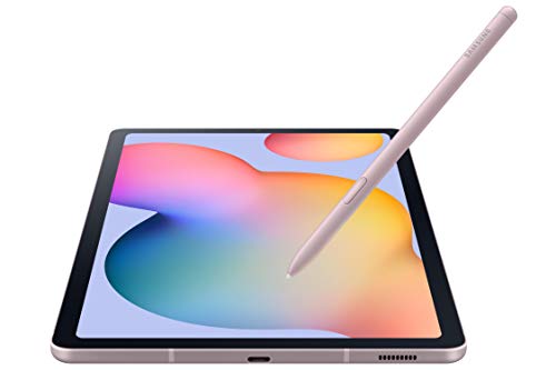 SAMSUNG Galaxy Tab S6 Lite 10.4" 128GB Android Tablet, S Pen Included, Slim Metal Design, AKG Dual Speakers, Long Lasting Battery, US Version, 2020, Chiffon Rose