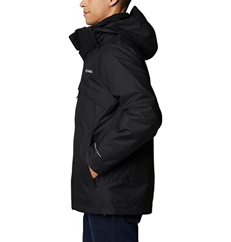 Columbia Men's Bugaboo II Fleece Interchange Jacket, Black/Red, Large