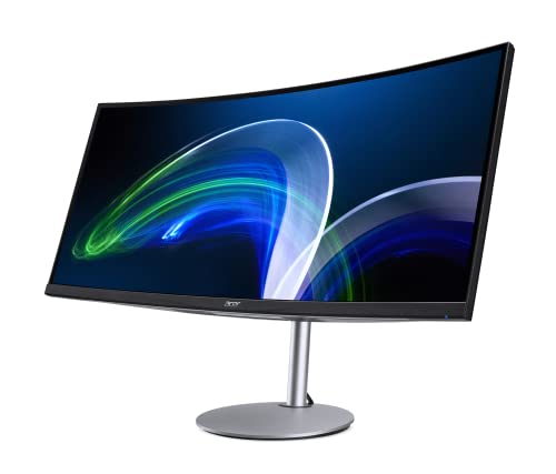 Acer CB342CUR bmiiphuzx 34" 1900R Curved Zero-Frame QHD (3440 x 1440) UltraWide IPS Monitor | AMD FreeSync | 75Hz | 1ms VRB | DCI-P3 95% | 1 x USB 3.1 (Type-C), 2 x HDMI 2.0 Ports & 1 x Display Port