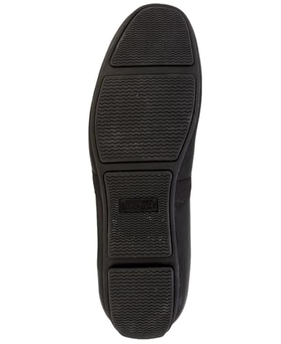 Nine West Men's Driving Moccasins with Buckle - Stylish Penny Loafers for Effortless Slip-On Style and Comfortable Footwear for Casual and Formal Occasions-Damian-Black Size-10