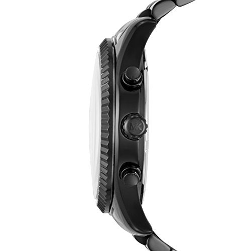 Michael Kors Men's Lexington Stainless Steel Analog-Quartz Watch with Stainless-Steel Strap, Black, 22 (Model: MK8603)