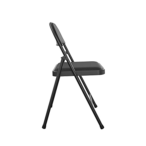 CoscoProducts COSCO SmartFold® Fabric Folding Chair, 4-Pack, Black