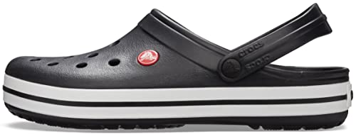 Crocs Unisex-Adult Crocband Clog, Black, 12 Women/10 Men