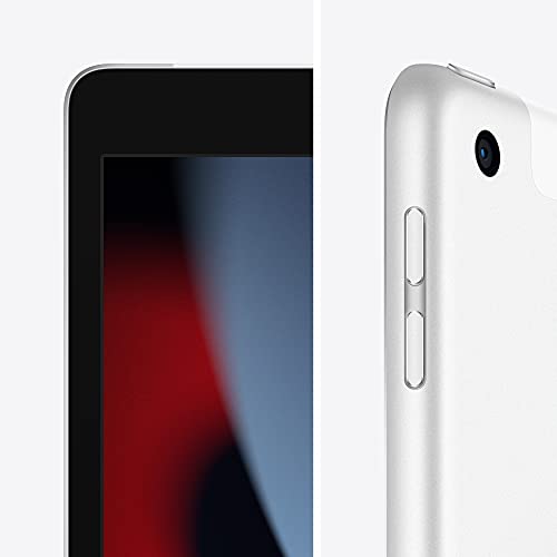 Apple iPad (9th Generation): with A13 Bionic chip, 10.2-inch Retina Display, 64GB, Wi-Fi + 4G LTE Cellular, 12MP front/8MP Back Camera, Touch ID, All-Day Battery Life – Silver