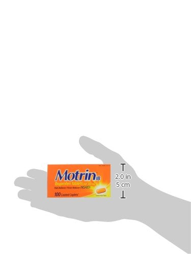 Motrin IB, Ibuprofen 200mg Tablets for Fever, Muscle Aches, Headache & Back Pain Relief, 100 ct.