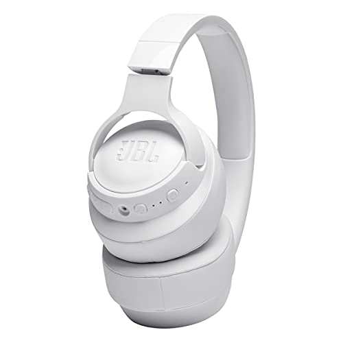 JBL Tune 760NC - Lightweight, Foldable Over-Ear Wireless Headphones with Active Noise Cancellation - White, Medium