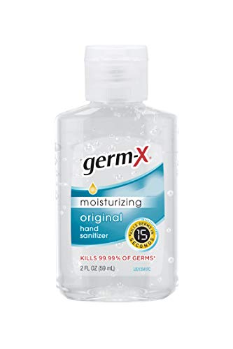 Germ-X Original Hand Sanitizer, Kids Hand Sanitizer, Non-Drying Moisturizing Gel with Vitamin E, Instant and No Rinse Formula, Bulk Mini Travel Size for On-The-Go, 2 Fl Oz (Pack of 48)
