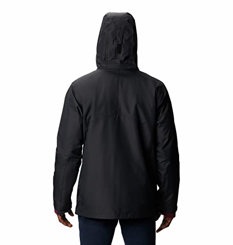 Columbia Men's Bugaboo II Fleece Interchange Jacket, Black/Red, Large