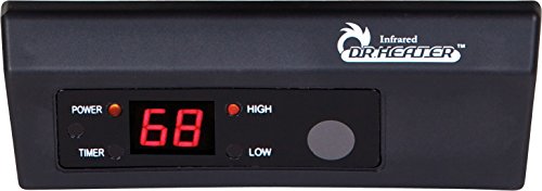 Dr. Infrared Heater DR-975 7500-Watt 240-Volt Hardwired Shop Garage Electric Heater, Wall/Ceiling Mounted with Remote Controlled Thermostat Gray