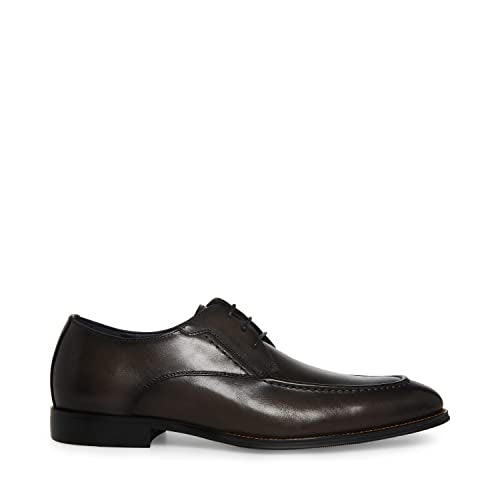 Steve Madden Men's Dyce Monk-Strap Loafer, Grey Leather, 11
