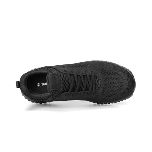 Bruno Marc Men's Non Slip Shoes, Lightweight Mens Work Shoes & Restaurant or Food Service Sneakers SBWO2302M, Black, Size 12
