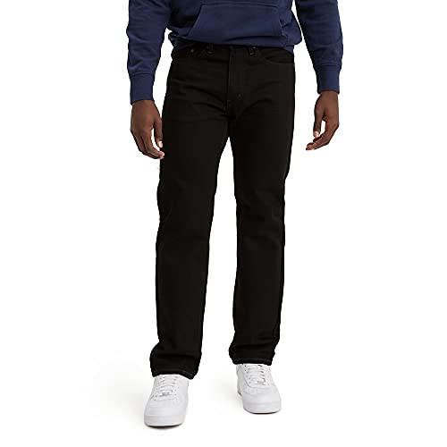 Levi's Men's 505 Regular Fit Jeans (Also Available in Big & Tall), Black-Discontinued, 30W x 32L