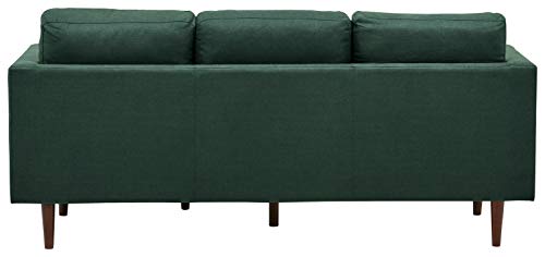 Amazon Brand – Rivet Revolve Modern Upholstered Sofa with Reversible Sectional Chaise, 80"W, Heritage Green