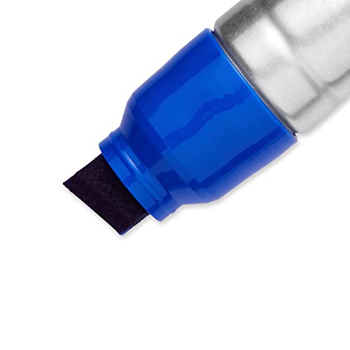 SHARPIE Magnum Permanent Marker, Oversized Chisel Tip, Great for Poster Boards, Blue, 12 Count