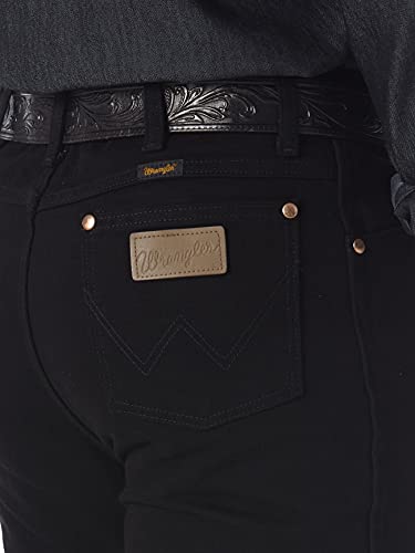 Wrangler Men's 0936 Cowboy Cut Slim Fit Jean, Shadow Black, 27W x 34L