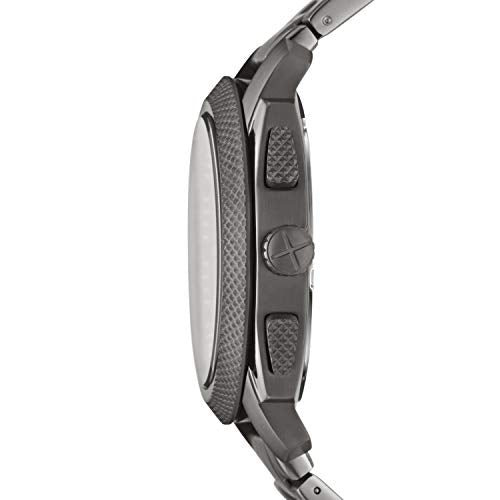 Fossil Men's Machine Quartz Stainless Steel Chronograph Watch, Color: Smoke (Model: FS4662)