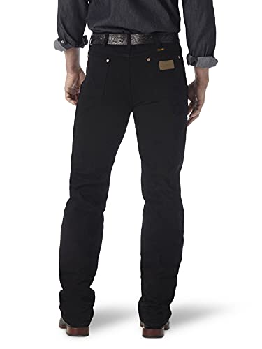 Wrangler Men's 0936 Cowboy Cut Slim Fit Jean, Shadow Black, 27W x 34L