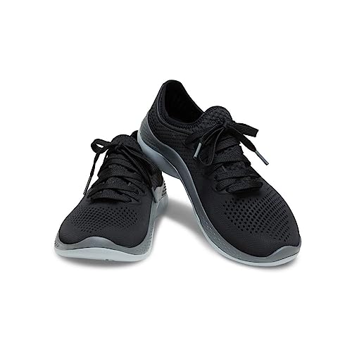 Crocs Men's LiteRide 360 Pacer Sneakers, Black/Slate Grey, 9 Men