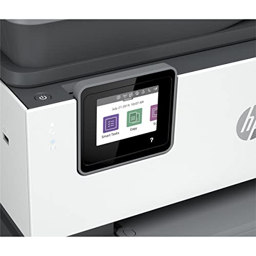HP OfficeJet Pro 9015e Wireless Color All-in-One Printer with bonus 6 months Instant ink with HP+ (1G5L3A),Gray