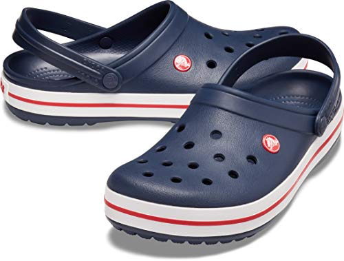 Crocs unisex adult Men's and Women's Crocband Clog, Navy, 11 D(M) US