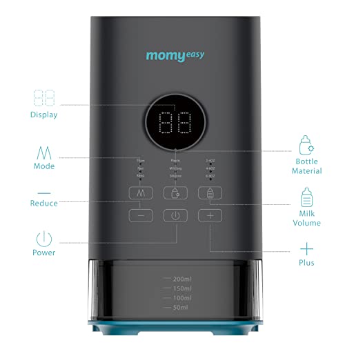 Bottle Warmer, Fast Baby Bottle Warmer with Accurate Display Timer, Milk Warmer for Breastmilk, Temperature Control 24H Keep Warm and Auto Shutoff (Blue)
