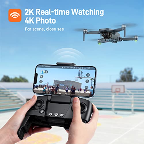Bwine F7MINI Drones with Camera for Adults 4K 60Mins Flight Time, 5GHz WiFi Transmission, GPS Auto Return, Follow Me, Waypoints, Circle Fly, Beginner Mode, Less Than 250G, Customized Carrying Case, 2 Batteries + 2 Sets of Propellers