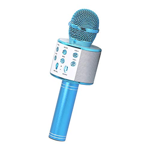 Keyian Karaoke Microphone for Kids Adults, Bluetooth Microphone Wireless Gifts for 2 4 5 7 Year Old Girls Toys 6-8-10 Years Old