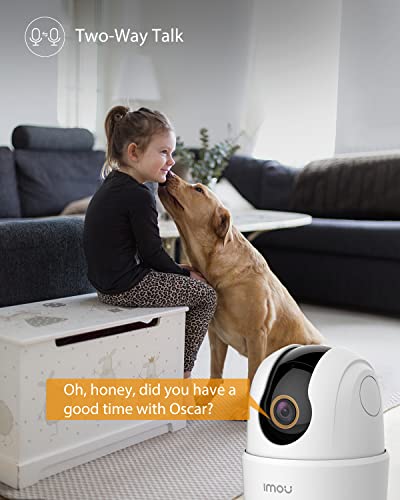 Imou 2K Indoor Security Camera 2.4GHz WiFi Camera for Home Security, Plug-in Surveillance Camera 4MP, IP Camera 360 View with Human & Sound Detection, Night Vision, 2-Way Audio, Smart Tracking