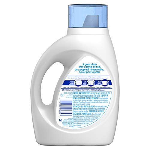 Tide Free & Gentle Liquid Laundry Detergent, Unscented, 1.47 L (32 Loads)