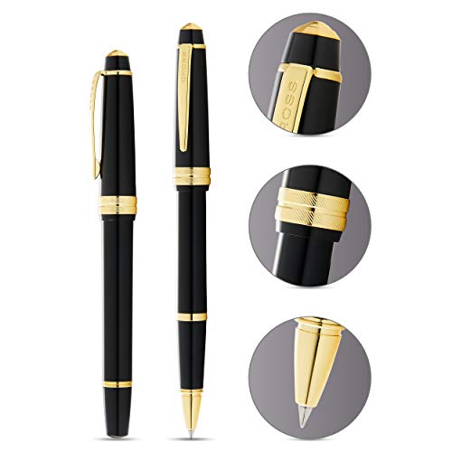 Cross Bailey Light Polished Black Resin and Gold Tone Rollerball Pen