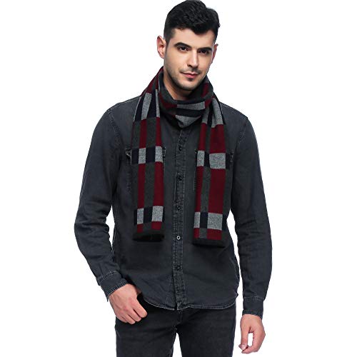 HOYAYO Mens Classic Warm Long Winter Scarf