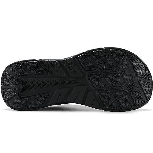 JJMIMAIFJ Wide Toe Box Shoes for Men Extra Wide Width Zero Drop Running Shoes Lightweight Breathable Neutral Cushioned Walking Shoes Athletic Tennis Wide Shoes Black