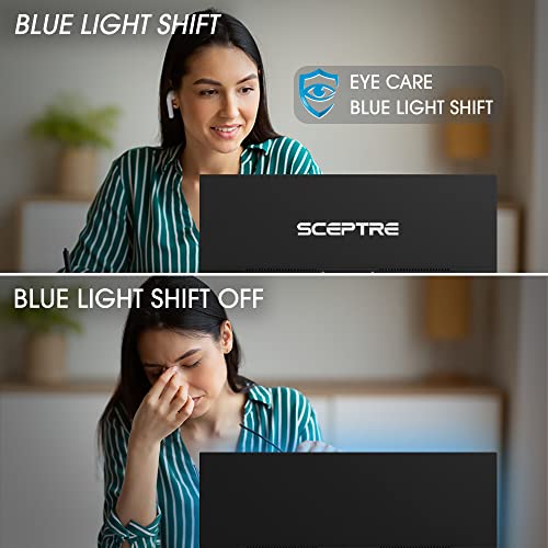 Sceptre 20" 1600 x 900 75Hz LED Monitor 2x HDMI VGA Built-in Speakers, sRGB 99% Machine Black (E209W-16003RT series)