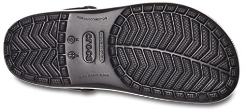 Crocs Unisex-Adult Crocband Clog, Black, 12 Women/10 Men