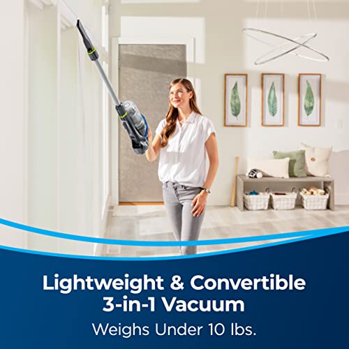 BISSELL PowerGlide Pet Slim Cordless Stick Vacuum, 3080, Gray