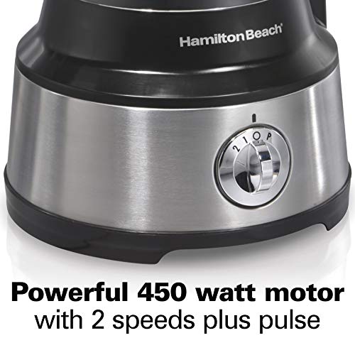 Hamilton Beach Food Processor & Vegetable Chopper for Slicing, Shredding, Mincing, and Puree, 10 Cups + Easy Clean Bowl Scraper, Stainless Steel (70730)