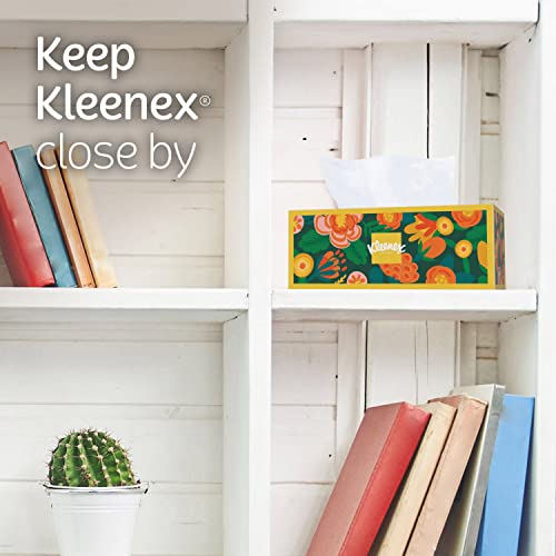 Kleenex Ultra Soft Facial Tissues, 4 Flat Boxes, 120 Tissues per Box, 3-Ply (480 Total Tissues), Packaging May Vary