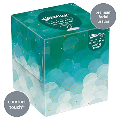 Kleenex® Professional Facial Tissue Cube for Business (21270), Upright Face Tissue Box, 90 Tissues/Box, 36 Boxes/Case, 3,240 Tissues/Case